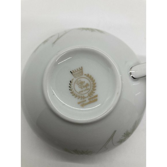 Set 2 Vita Craft Greenbriar Tree Minimalist Fine China Tea Cups Bavaria Germany - Picture 4 of 5